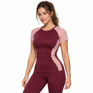 <b>Women</b> <b>Compression</b> Shirt Running Training <b>Top</b> Quick Dry Stretch Material Breathable Construction Moisture Management Comfortable - Product Image 1
