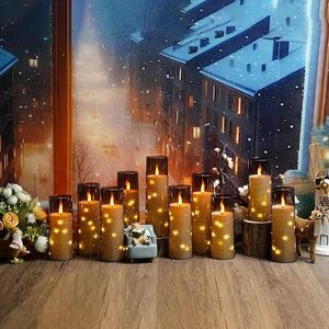 12-Piece Romantic Ambiance LED Candles with <b>Timer</b> Flameless & Stable Acrylic for Home Decoration - Product Image 6