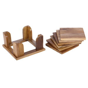 Posavasos de Madera de Primera Calidad, Posavasos de Madera Personalizados al por Mayor, Posavasos de Madera Rústicos Grabados Personalizados - Product Image 3