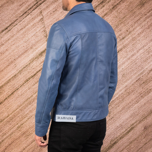 Vente en gros Veste en cuir véritable élégante pour hommes de qualité supérieure avec col montant Gamme exclusive de design à la mode - Product Image 3