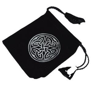 Black Pouch with Green Printed <b>Tree</b> of Life | Green Printed <b>Tree</b> of Life Pouch at Best Rates - Product Image 3