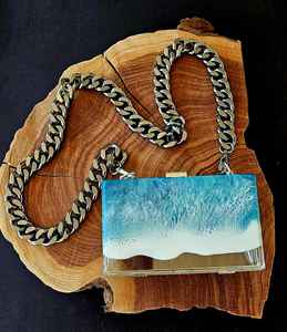 กระเป๋าเรซิ่นใส Clear Ocean Resin Purse กระเป๋าใสสำหรับคอนเสิร์ต แฟชั่นสไตล์เซิร์ฟ กระเป๋าทำมือ กระเป๋าสำหรับคอนเสิร์ตและงานเทศกาล - Product Image 5