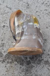 Mug à bière et à vin en corne de buffle, surface polie, design moderne, compatible lave-vaisselle, personnalisable - Product Image 2