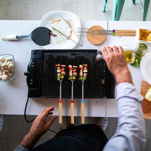 Premium 32-Inch Telescoping Marshmallow Roasting Sticks 10-Piece Fire Pit Skewers Kit Outdoor <b>Cookware</b> for S'mores - Product Image 3