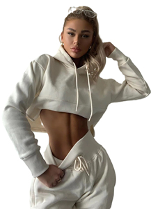 Ensemble de survêtement court à épaules tombantes pour femme, couleur unie, respirant, séchage rapide, personnalisable OEM, haute qualité, le plus vendu pour le fitness - Product Image 5