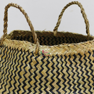 Panier de rangement pliable en feuilles de palmier naturelles, écologique et tendance, pour articles divers - Product Image 6