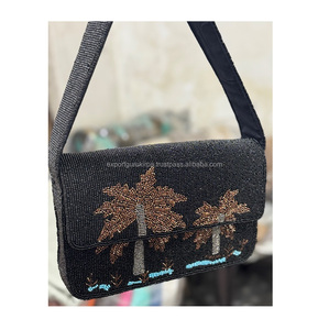 Indian Fashion Bohemian Style Designer Women Boho Beaded Clutch Messenger Bags Handmade Shoulder Bag Evening Shopping Party Bags - Product Image 3