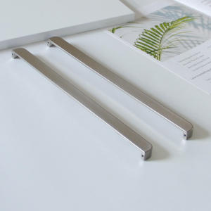 Tirador Rectangular Largo y Delgado de Aleación de Zinc, Moderno y Duradero, con Acabado Cepillado, para Muebles de Cocina, Baño y Comedor - Product Image 5