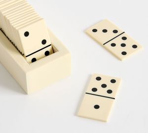Dominos en gros de haute qualité, jeux éducatifs, ensemble de dominos double six en bois, cadeau promotionnel original, impression en gravure - Product Image 6