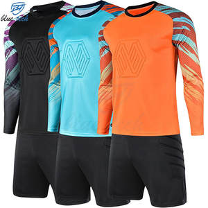 Uniforme de Portero de Fútbol Personalizado para Niños, Jersey Acolchado de Manga Larga con Estampado y Conjunto de Pantalones, Kit de Fútbol OEM - Product Image 2