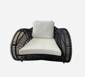 Contemporary Outdoor Rattan <b>Sofa</b> <b>Set</b> with Waterproof Cushions for Garden Patio, Deck and Poolside Use, Stylish Outdoor Furniture - Product Image 5