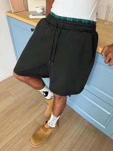 Shorts à double taille pour hommes, dernier design, en tissu extensible polyester et élasthanne, shorts MMA, vêtements de sport, prix abordable - Product Image 2