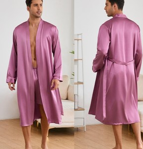 Peignoirs d'hiver tricotés de haute qualité pour hommes – Ensembles légers et confortables, pyjamas, vêtements de nuit, kimonos d'hôtel - Product Image 5
