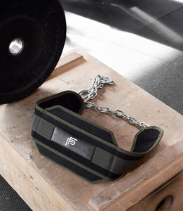 High Quality Neoprene <b>Back</b> <b>Support</b> Dip Belt for Weightlifting Workout Training New Design Wholesale Neoprene Weight Lifting Belt - Product Image 3