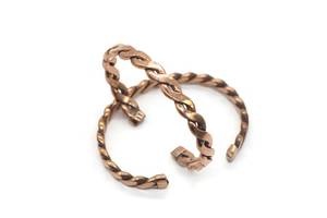 Belladec Handcrafted Braided <b>Copper</b> Cuff Bracelet Twisted Open <b>Bangle</b> Artisan Jewelry Classic Elegant Adjustable Gift Women - Product Image 6