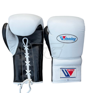 Guantes de Boxeo Profesionales de Cuero Genuino, Transpirables, para Entrenamiento y Sparring, con Cierre de Velcro y Cordones, de Fabricante - Product Image 4