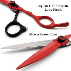 High Quality Sharp Barber <b>Thinning</b> Shears Kit with <b>Mirror</b> Polish Stainless Steel Scissors Set Steel Handle Comb Lightweight - Product Image 2