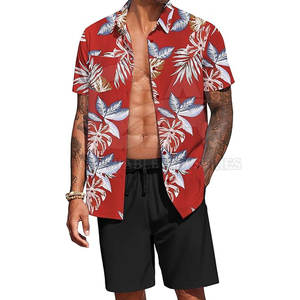Conjunto de Verano para Hombre, Camisa y Pantalones Cortos a Juego, Camisa de Playa con Estampado Personalizado, Conjunto de 2 Piezas, Atuendo de Verano - Product Image 6