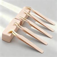 Pinzas Quirúrgicas Morje de Alta Calidad, Personalizables y Gratuitas, de Acero Inoxidable con Punta Dentada de Precisión para Extensión de Pestañas Postizas, Color Negro