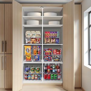 Clear Stackable Acrylic <b>Storage</b> Bins <b>Open</b> Front Pantry Organizers for <b>Storage</b> Cabinet Organizers - Product Image 2