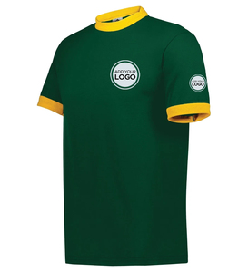 เสื้อยืดคอกลม แขนสั้น ผ้าโพลีคอตตอนเนื้อแน่น แบบริงเกอร์ - Product Image 6