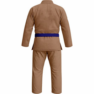 Kimono de Judo Premium Unisex para Adultos, 100% Algodón, Corte Holgado, para Entrenamiento, 220g, Teñido Liso, Poliamida, Logotipo Personalizado en la Parte Delantera - Product Image 3