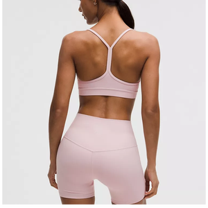 Conjunto de Yoga de 2 Piezas para Hombre, Personalizado, con Cinturón de Encaje Sólido, Teñido en Prenda, Antibacterial, Spandex/Poliéster, Cintura Alta, Largo Completo - Product Image 2