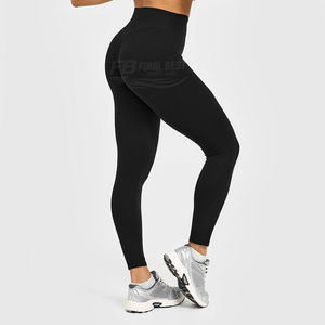 Ensemble 2 pièces personnalisé avec logo pour femme, pour gym, yoga, pilates, respirant, taille élastique, haute qualité, doux, très extensible, OEM - Product Image 5