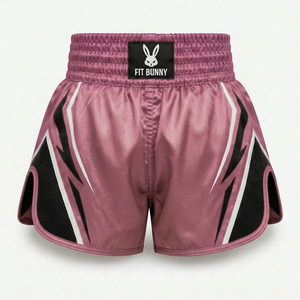 Pantalones cortos de Muay Thai con calidad duradera, transpirabilidad, comodidad y flexibilidad atlética, perfectos para el entrenamiento. - Product Image 2