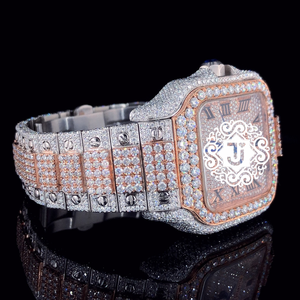 Reloj de Diamantes Moissanite de Lujo de 41 mm, de la Mejor Calidad, Nuevo, con Acabado de Moda Hip Hop y Lujo, para Compras al por Mayor - Product Image 3