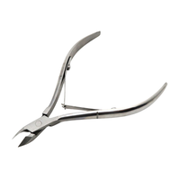 Professional Stainless Steel Cuticle Nipper Straight Blade Sharp Tip Nail Tool for Finger Manicure Adult Use