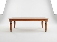 Table basse moderne en bois massif rustique pour le salon