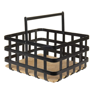 Metal Storage Organizer <b>Basket</b> Bin Modern Wire Grid Design for Organizing Cabinets Shelves Countertops - Product Image 2