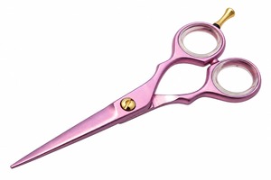 Ciseaux de coiffure professionnels roses, lame tranchante en acier inoxydable, pour droitiers, manche long, ciseaux de coupe de cheveux pour salon - Product Image 3