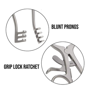 Retractor Autoestático Weitlaner Premium de Acero Inoxidable, Reutilizable, Autoclavable, Retractor de Tejidos de Grado Quirúrgico - Product Image 4