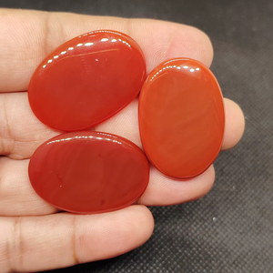 Natural Red Onyx Coffin Shape Gemstone Flat Back Calibrated Teardrop Shape Wholesale cabochon - Product Image 1