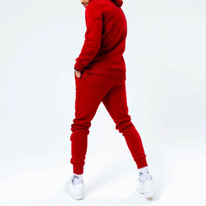 ชุดเซ็ตแทรคสูทโอเวอร์ไซส์ผ้าฝ้ายแท้ 100% พิมพ์ลายพัฟฟ์ เสื้อฮู้ดดี้แบบสวมหัว ชุดสองชิ้นสำหรับผู้ชาย - Product Image 2