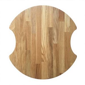 Planche à découper en bois d'acacia 100% naturel, écologique, durable, rectangulaire, pour boucher, lavable au lave-vaisselle, idéale pour les salades. - Product Image 5