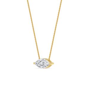 Elegante Colgante de Oro Rosa de 10K con Diamante Creado en Laboratorio, 1.00 CTW, Corte Brillante Redondo, Joyería Fina, Regalo de Aniversario - Product Image 6