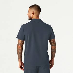 Offre Spéciale – Tenue Médicale Homme Anti-rides en Laine Peignée et Spandex/Polyester – Blouse et Pantalon Jogger pour Hôpital - Product Image 2