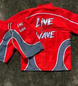 Custom Logo Zip Windbreaker Hoodie Jacket Sweatsuits Winter Streetwear Lightweight Jogging Stacked Sweatpants Men Shortset - Product Image 6