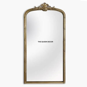 Miroir mural en aluminium de qualité supérieure, forme unique, plaqué or, design unique, prix abordable, accent décoratif pour la maison - Product Image 5