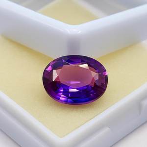 Hermosa Tanzanita Genuina de Forma Ovalada, Color Púrpura Intenso, para Joyería, Anillo, Talla Natural, Certificada GGI, Facetada, Suelta, G - Product Image 5
