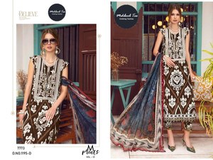 Dernière collection de coton lourd Karachi avec coton pur Mal Mal lourd Salwar pour femmes Inde et Pakistan - Product Image 5