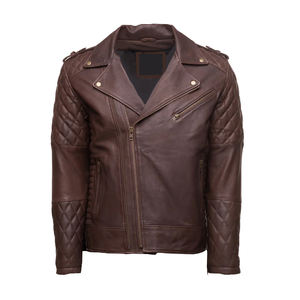 Vestes de moto en cuir de vachette véritable vieilli, grande taille, imperméables et coupe-vent, personnalisées, de haute qualité, vente en gros pour femmes - Product Image 1