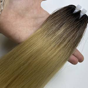Extensiones de pelo doble dibujado sin enredos cabello vietnamita liso hueso crudo color personalizado con encaje - Product Image 6