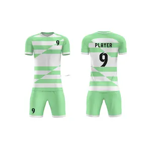 소스 최고 품질 맞춤형 승화 인쇄 축구 유니폼 새로운 디자인 팀