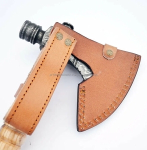 Hacha de Acero de Damasco Hecha a Mano con Mango de Madera de Palisandro para Trabajos en Madera, Personalización ODM/OEM, 1 kg - Product Image 4