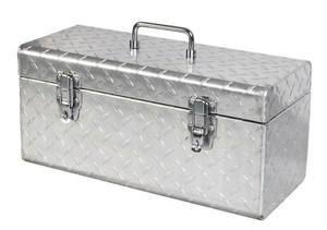 Elegante Caja de Almacenamiento Metálica de Estilo Vintage con Soporte para Etiquetas Frontales para Organización Rústica del Hogar - Product Image 3