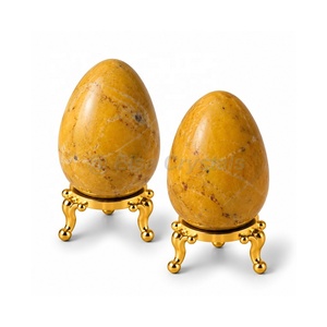 Yellow Jasper Natural Stone <b>Egg</b> Crystal <b>Egg</b> Chakra <b>Decor</b> Handmade Crystal <b>Egg</b> Natural Stone <b>Egg</b> Wholesale Supplier India - Product Image 1